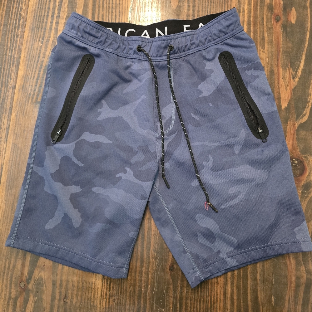 American Eagle Outfitters Blue Camo Shorts